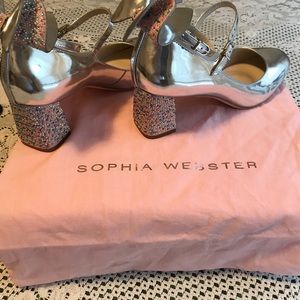 Sophia Webster silver women’s shoes